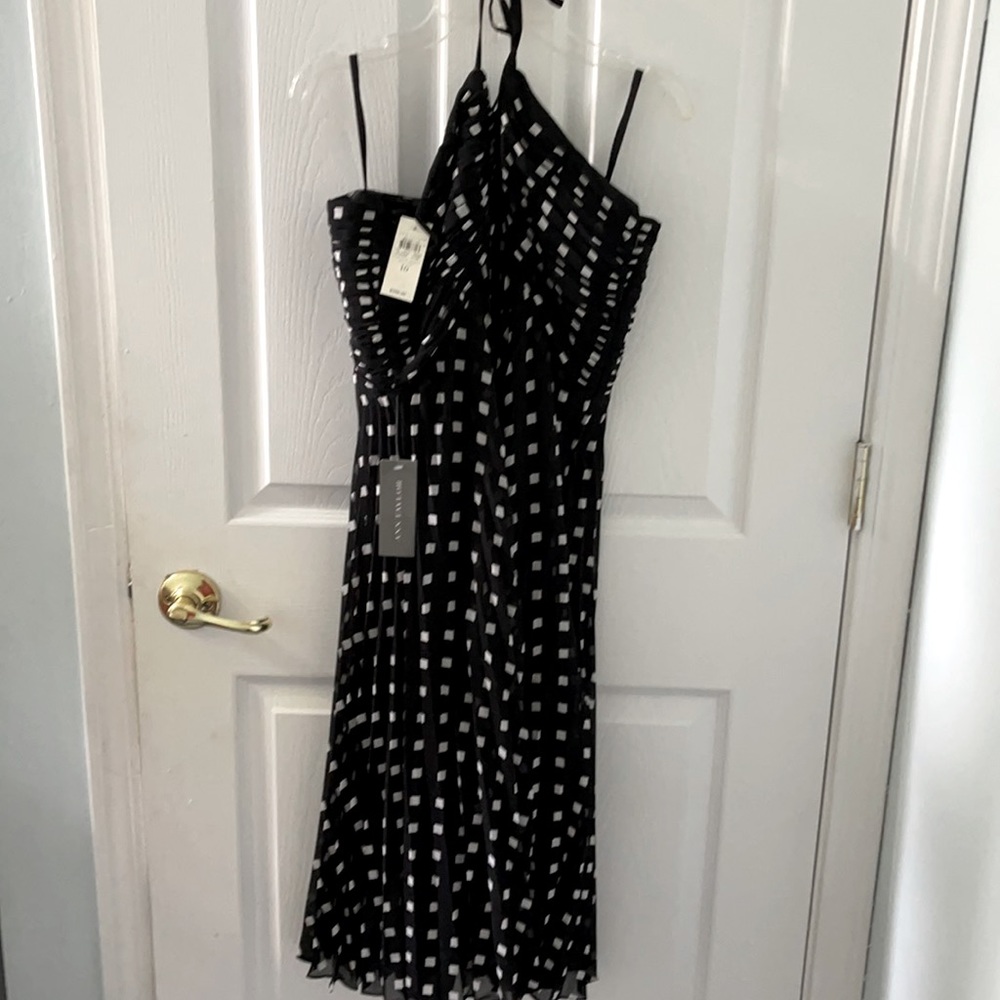 Ann Taylor halter polka dot dress